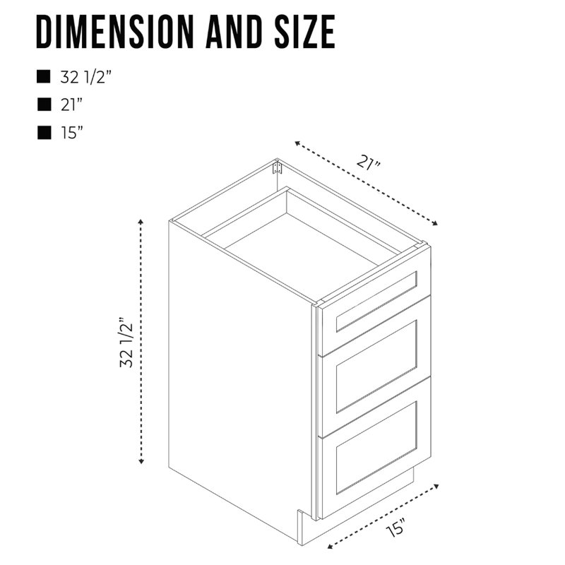Home Beyond 15'' Bathroom Vanity Base Only Wayfair